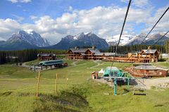 04 Lake Louise Ski Lodge With Mount Temple, Sheol Mountain, Haddo Peak, Mount Aberdeen, Fairview Mountain, Mount Victoria, Mount Whyte, Mount Niblock From Near Bottom Of Gondola In Summer.jpg